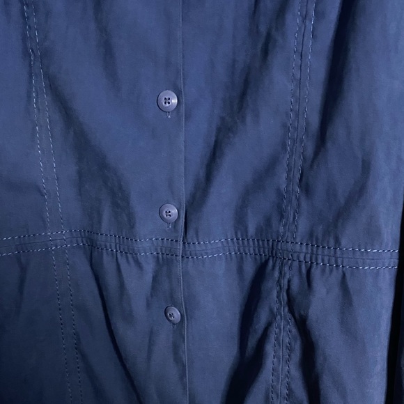 Faux Suade button up blouse - Picture 4 of 5